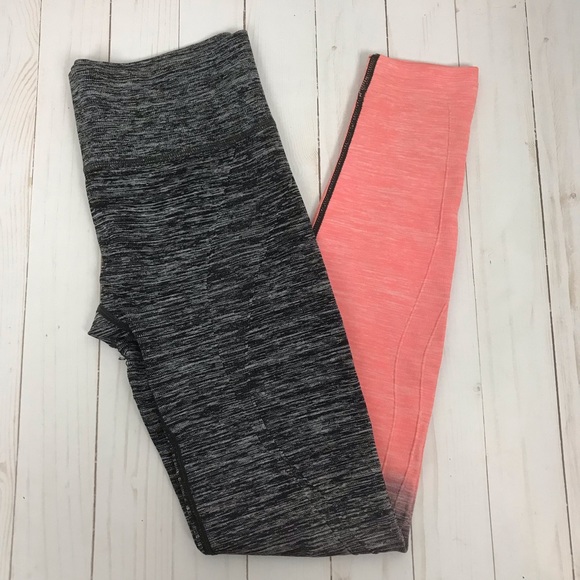 M U.S.A Black and Corral Ombre Leggings - Picture 3 of 4